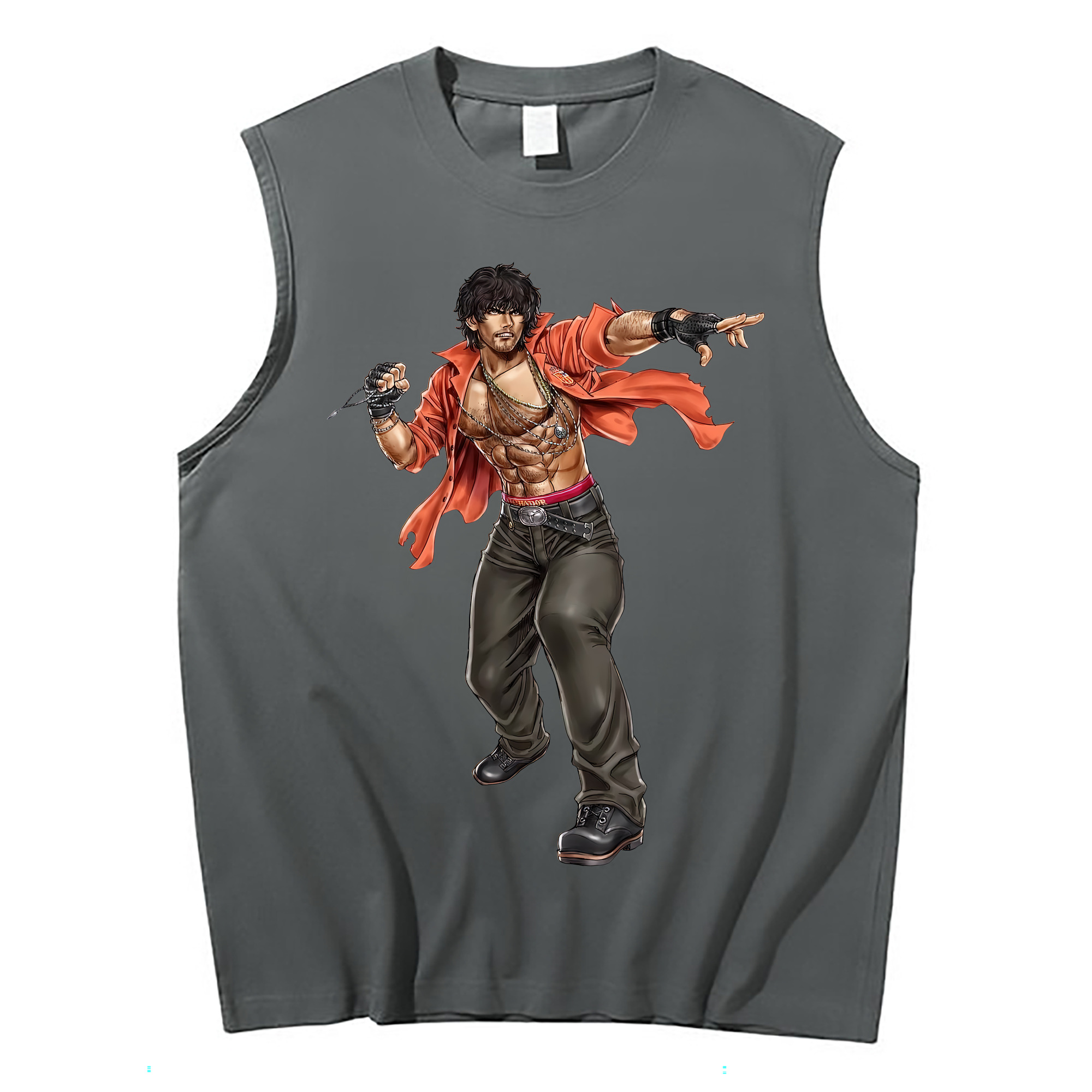 （画像用） 北斗の拳 Fist of the North Star コットン100％タンクトップ（フロントプリント）